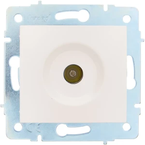 Розетка телевизионная встраиваемая Lezard Asti без заземления цвет кремовый