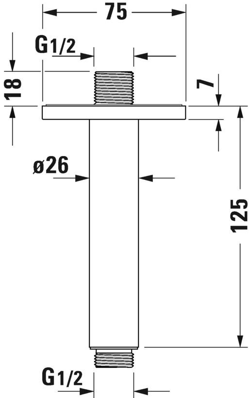 Duravit Подвесной кронштейн для душа sun-id-1498149 - Вид №9