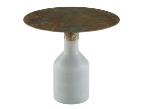 Круглый журнальный столик из натурального камня для гостиной