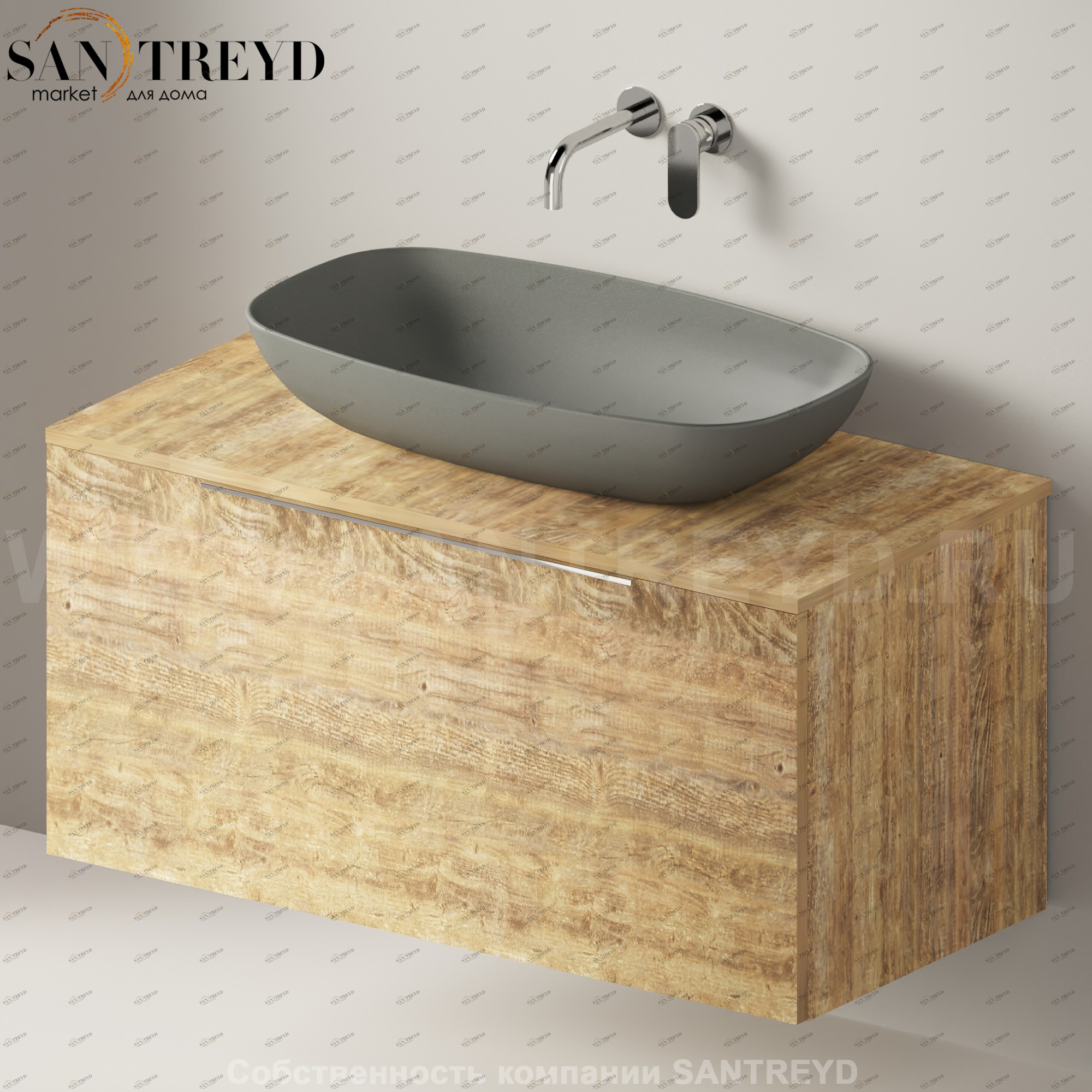 Flaminia BOX Настенная тумба для раковины 105 см с 1 ящиком BX835.WW Ceramica Flaminia BX835WW