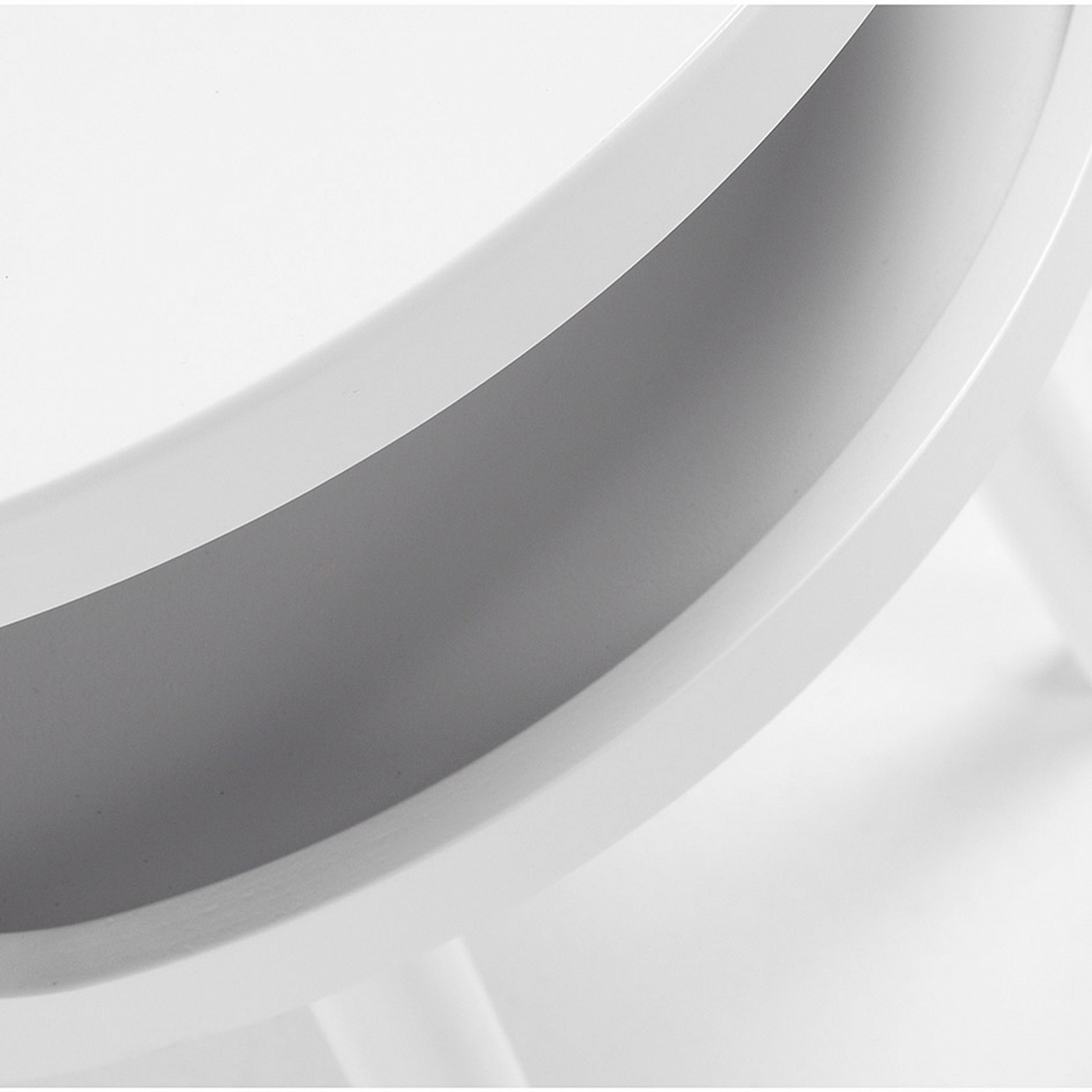 038011 Столик с полкой белый La Forma Bruk  - Вид №3