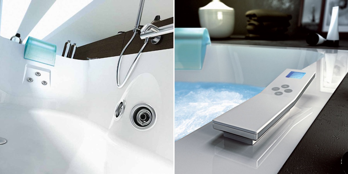 Ванна с гидромассажем "HYDRO BASE" Aquasoul Offset угловая 9443-194A Sx Jacuzzi 9443194ASX - Вид №1