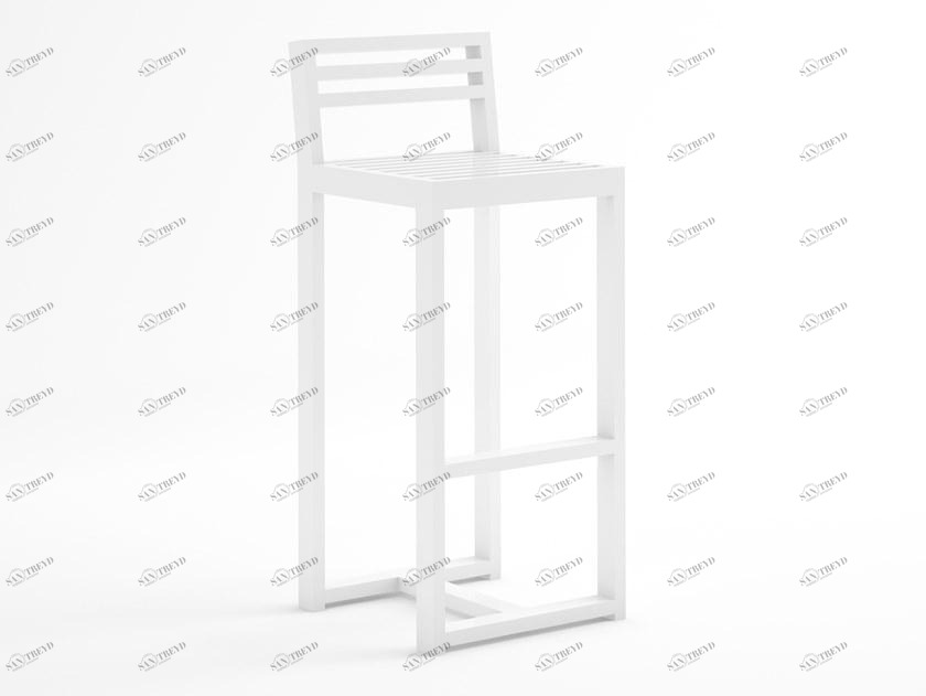 GANDIABLASCO Табурет высокий алюминиевый со спинкой Dna sun-id-1403446