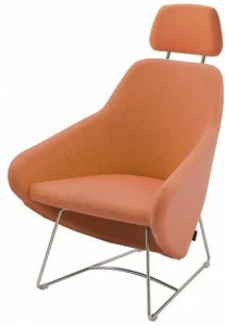 Segis Кресло на санках из ткани с подлокотниками и подголовником