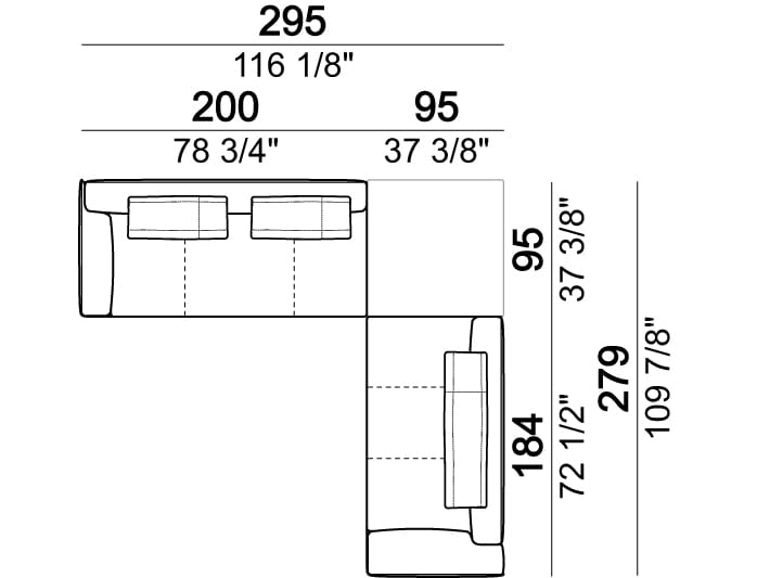 3-местный тканевый диван Arketipo BROWN SUGAR ARCH-00058205 - Вид №37
