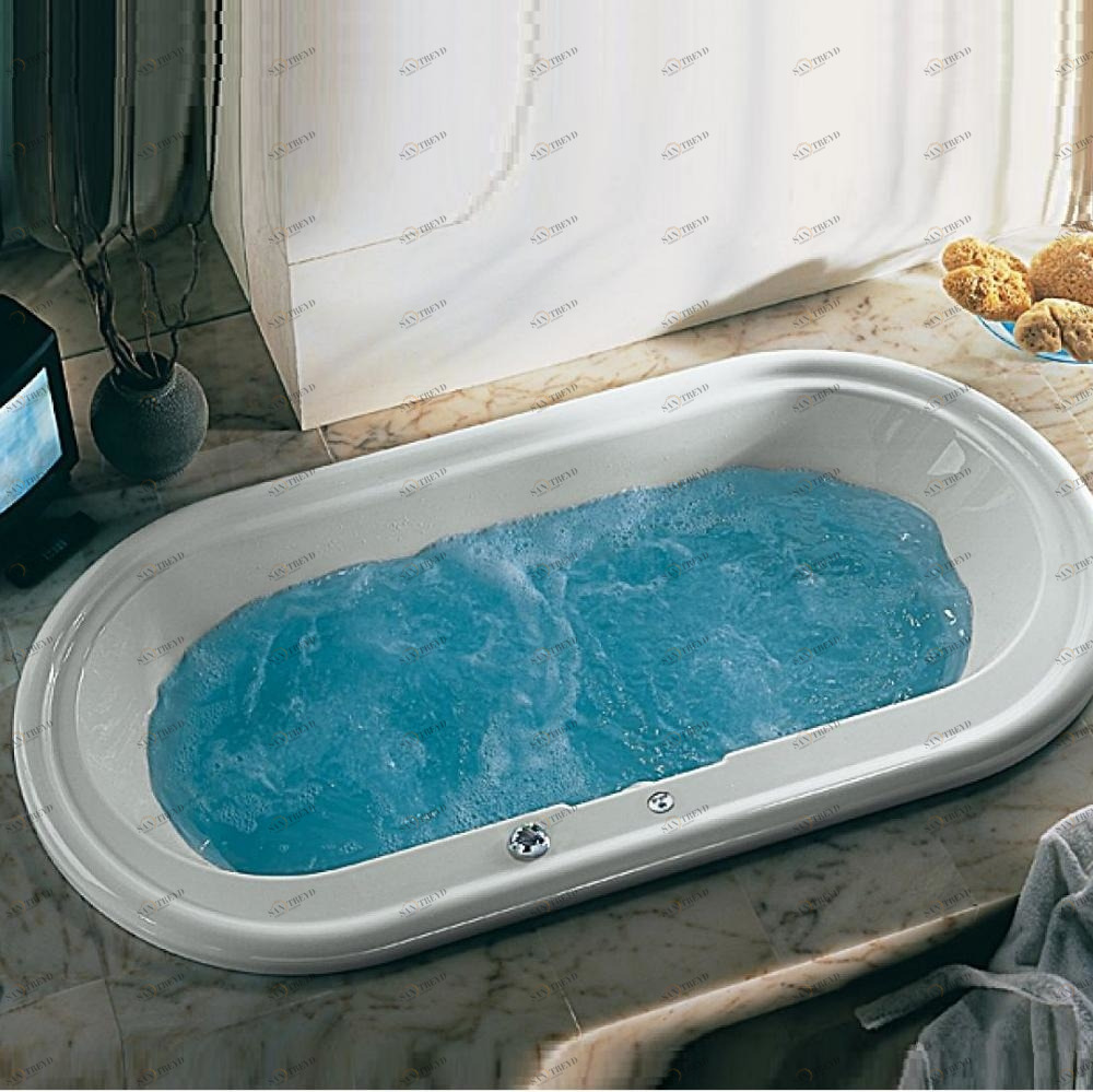 Ванна встраиваемая с аэро и гидромассажем Janet 180 см Karolitalia BLUBLEUJANETBLUMIX