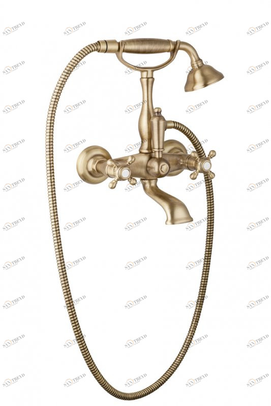Смеситель для ванны с ручным душем, шлангом 150 см CEZARES GOLF-VD-02-M