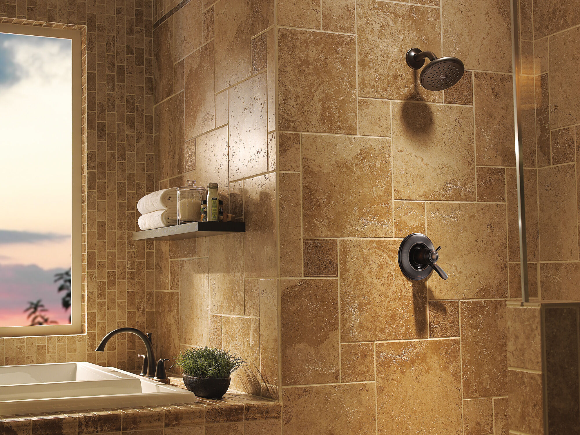 T17T238-RB Отделка для душа TempAssure® серии 17T Delta Faucet Lahara Венецианская бронза  - Вид №2