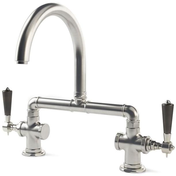 Officine Gullo Смеситель для кухни с двумя отверстиями из латуни для настенного монтажа sun-id-1497525 - Вид №2