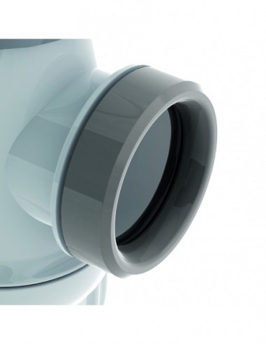 610700 001 00  Сифон Connectic NF для умывальника, регулируемый, выход Д. 32 мм, двухкомпонентный, встроенное уплотнение Valentin Белый  - Вид №4