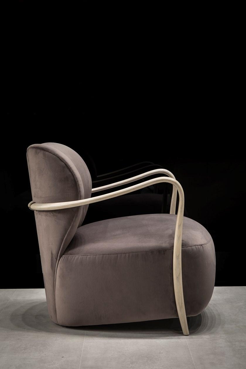 SELVA Мягкое кожаное кресло с подлокотниками  1172  - Вид №4