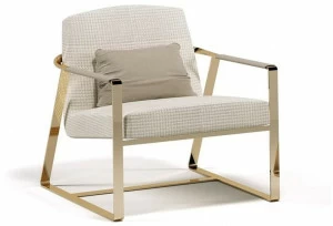 Paolo Castelli Стул из ткани с подлокотниками