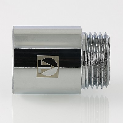 VTr.198.C.0640 Фитинг резьбовой – удлинитель хромированный Valtec 1" х 40 мм  - Вид №8