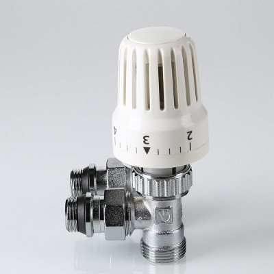 VT.045.NER.04 Комплект терморегулирующего оборудования для радиатора угловой с переходом на «евроконус» Valtec 1/2 x 3/4" («евроконус»)  - Вид №5