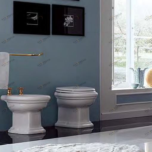 CERVASP Приставной унитаз напольный Белый Eurodesign Lord Италия