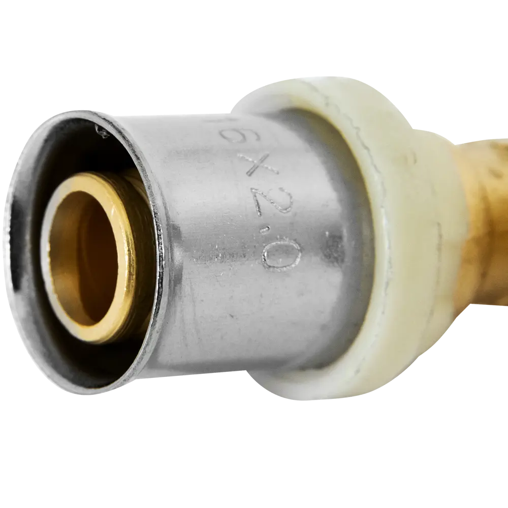 Уголок AQUABEAM 90° для труб 16 мм × 1/2" - латунный фитинг для водоснабжения 82275213 STLM-0023758 - Вид №1