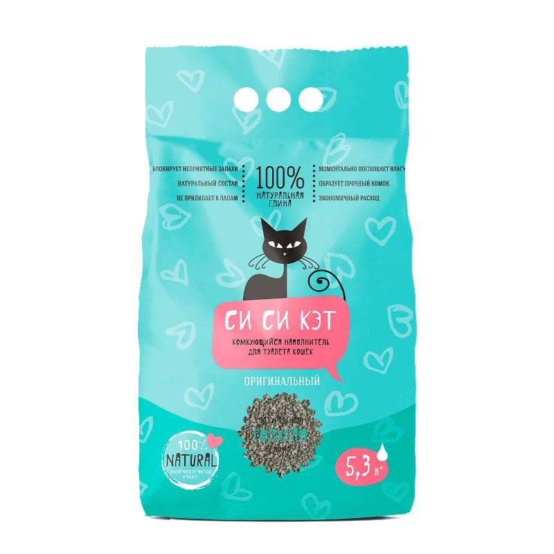 ПР0050429 Наполнитель для кошачьего туалета комкующийся 5,3л СиСиКэт 