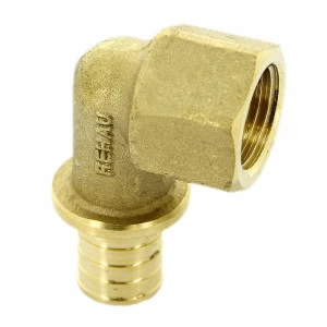 Угол надвижной В латунный REHAU 20x1/2"