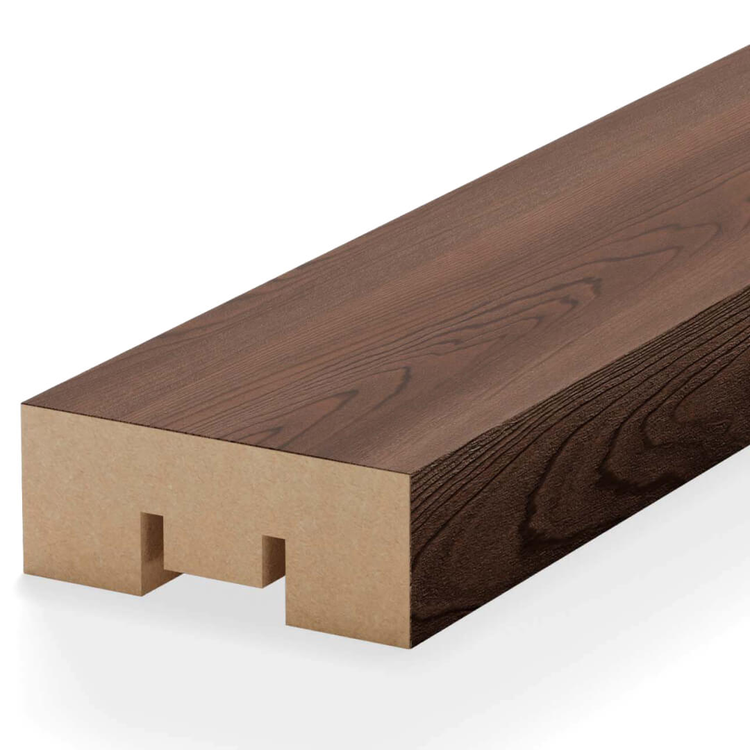 Интерьерная рейка МДФ Stella Бриона Light Орех Бразильский 16*40*2700 (уп.8шт.) STSR-812