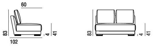 Verzelloni 3-х местный тканевый диван Lyndon sun-id-1429222 - Вид №3