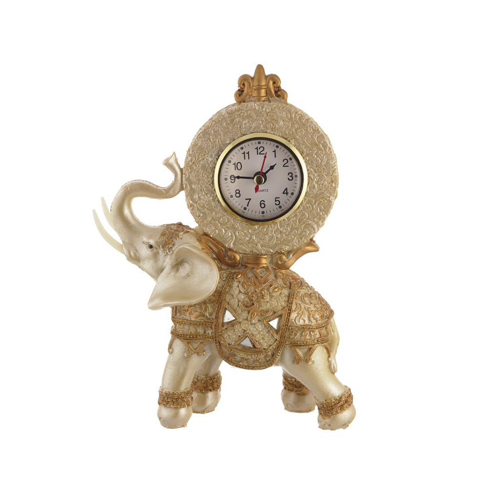 265145 Часы настольные декоративные "Слон" 15 х 6 х 22 см РЕМЕКО 
