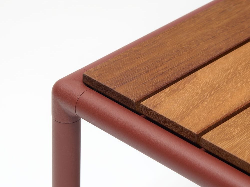 Низкий прямоугольный садовый столик из тикового дерева FAST Roè ARCH-00078231