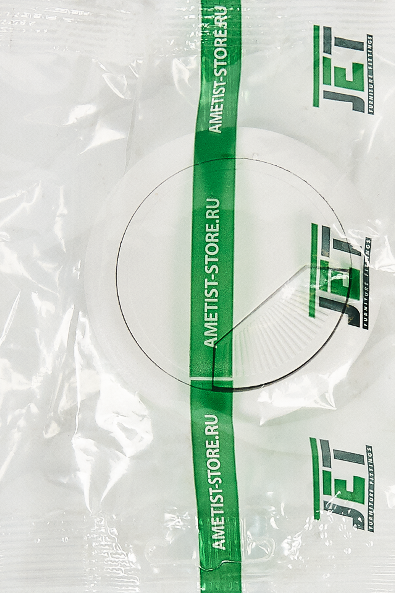 82648383 Заглушка кабель-канала d60 мм пластик цвет белый STLM-0032828 JET  - Вид №1