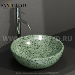 LAT41GV Накладная раковина на столешницу  круглая Ceramica Globo