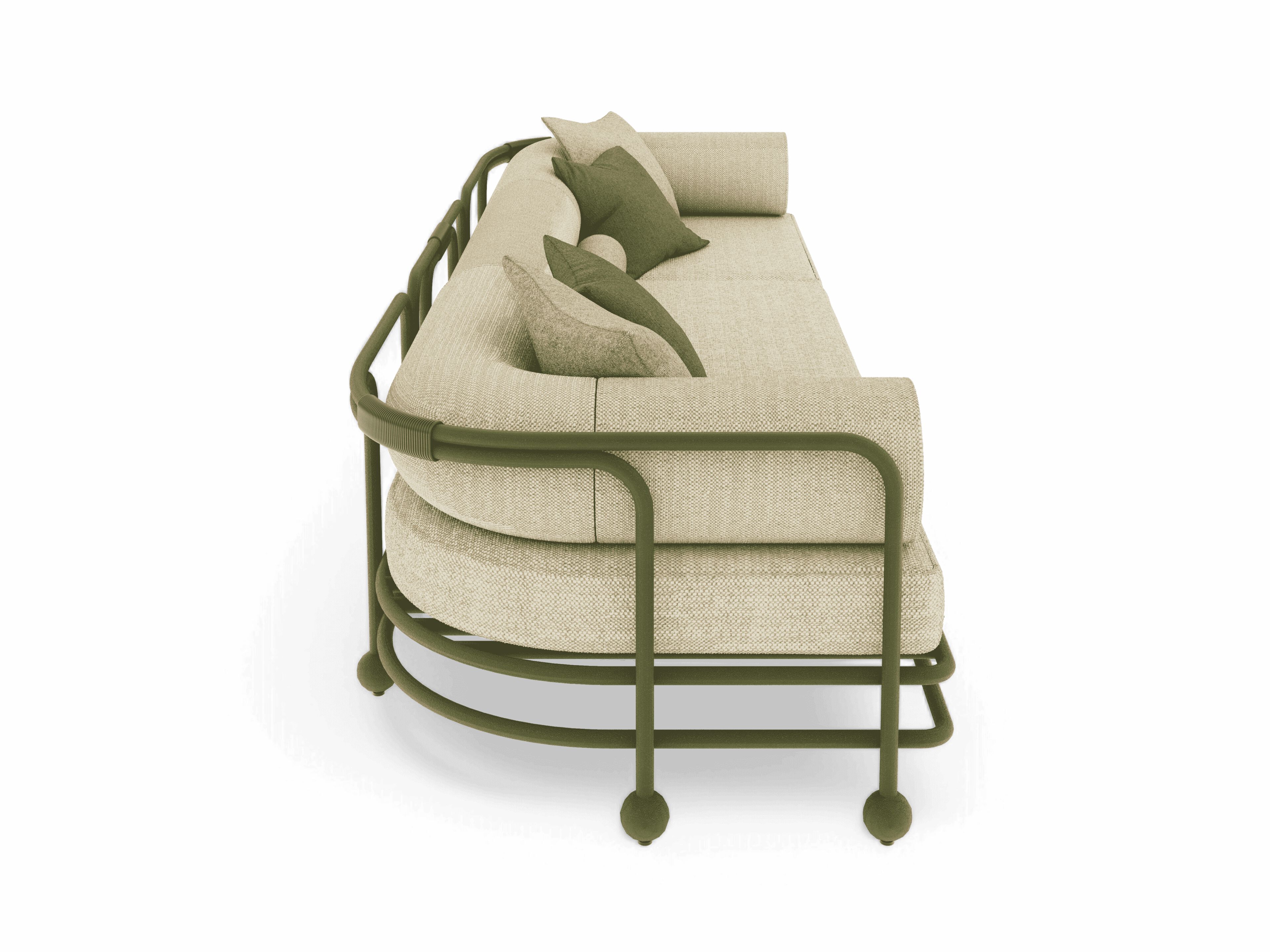 3-местный алюминиевый садовый диван FJAKA медленный ARCH-00119558 - Вид №3