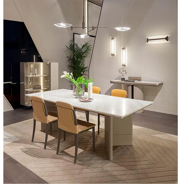 Turri Прямоугольный стол из мрамора и кожи Zero sun-id-1499875 - Вид №1