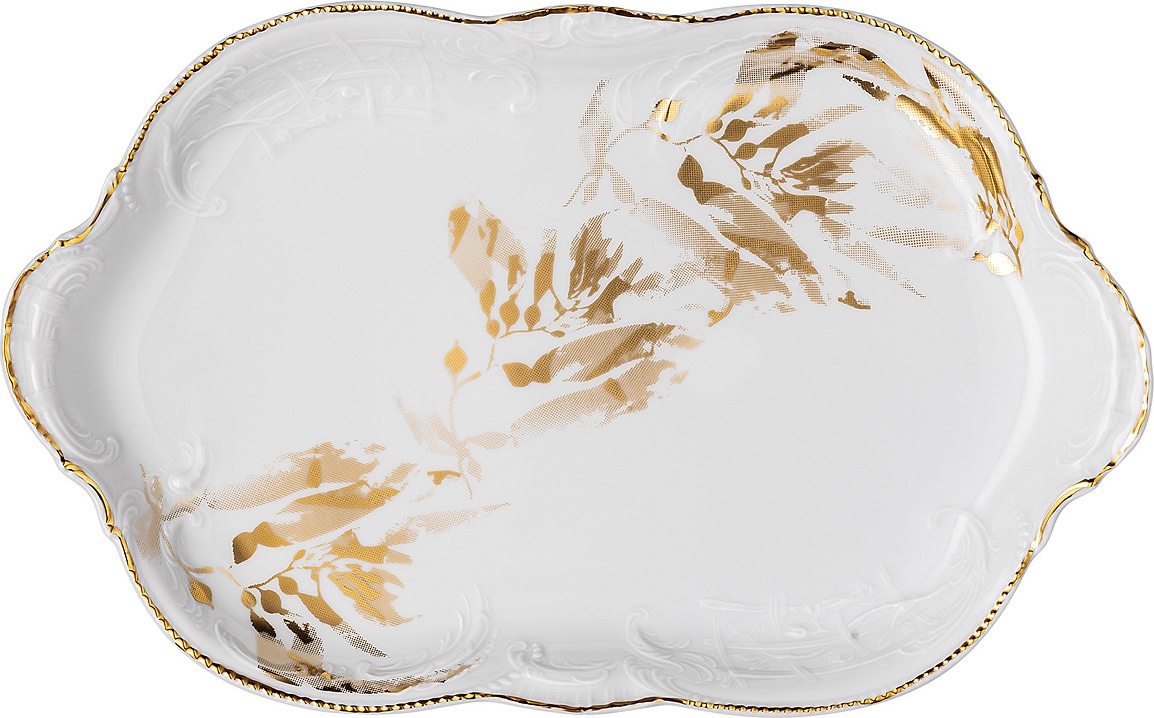 10660745 Rosenthal Блюдо овальное Rosenthal Мидас 28см, фарфор Фарфор 