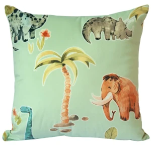 Декоративная подушка Seasons Динозавры 40x40 см цвет зеленый