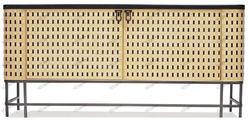 Host & Home Комод из фанерованной древесины с распашными дверцами Able sun-id-1486480