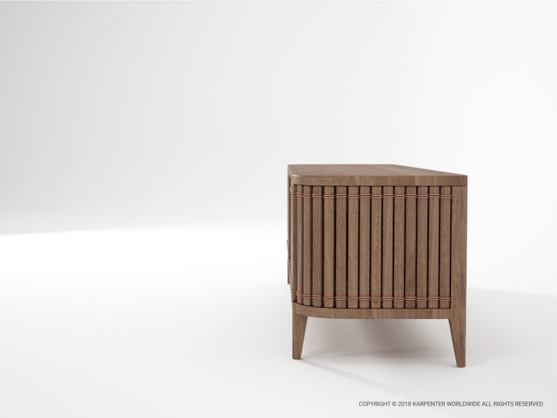 507_973 Медиа-шкаф с 2 дверцами и съемной полкой Karpenter Koppar - Вид №2