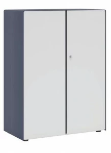 Ersa Высокий офисный шкаф из меламина с распашными дверцами с замком Steam