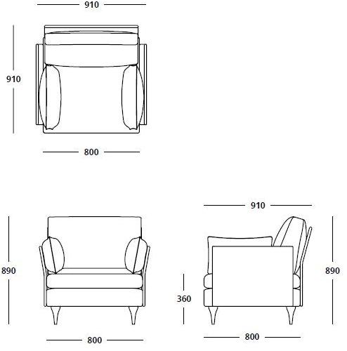 HMD INTERIORS Модульное тканевое кресло на контракт Bau sun-id-1371387 - Вид №4