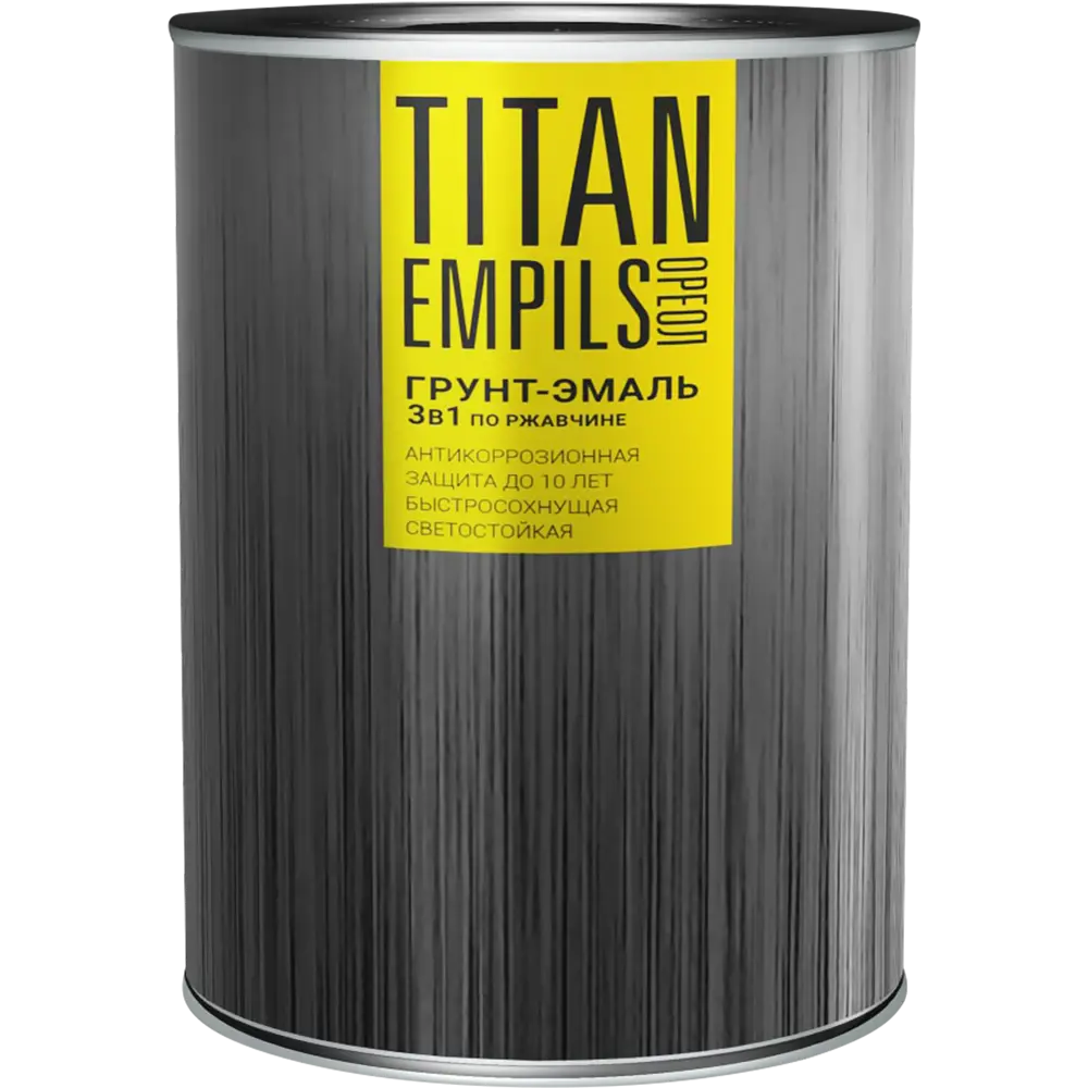 Грунт-эмаль по ржавчине Ореол Titan цвет шоколад-коричневый 0.9 кг STLM-2181549 - Вид №1