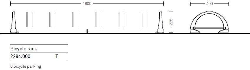 Neri Крепление для велосипедов из чугуна Salix 2284  - Вид №3