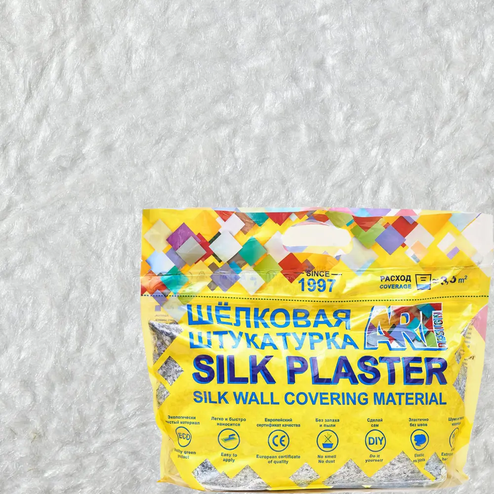 Жидкие обои Silk Plaster АртДизайн 253 0.9 кг цвет белый STLM-2101673