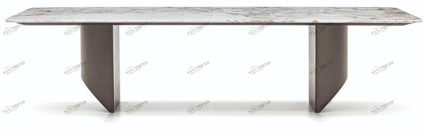 Minotti Прямоугольный мраморный стол для гостиной Wedge sun-id-1467030