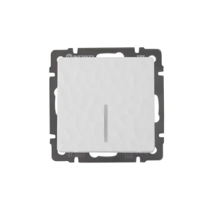 Выключатель проходной встраиваемый Werkel Hammer 1 клавиша с подсветкой цвет белый