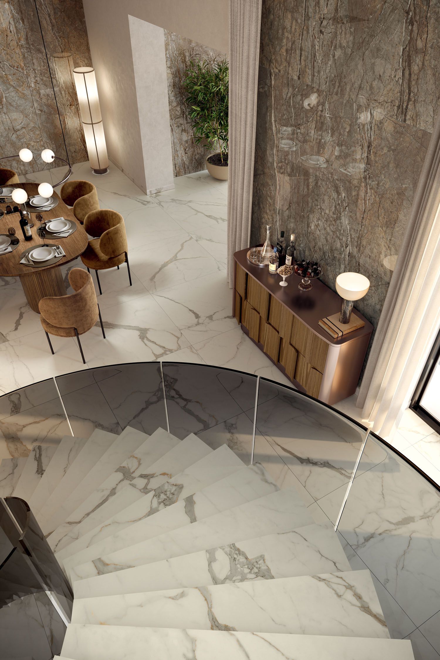 Керамогранит / напольное покрытие из ламинированного керамогранита с мраморным эффектом COTTO D'ESTE Starlight ARCH-00033515 - Вид №3