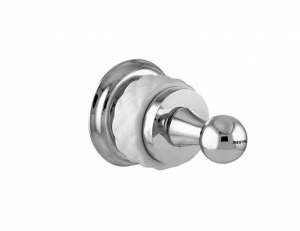 065575.000.01 Крючок для халата с белым фарфором Золото 24К