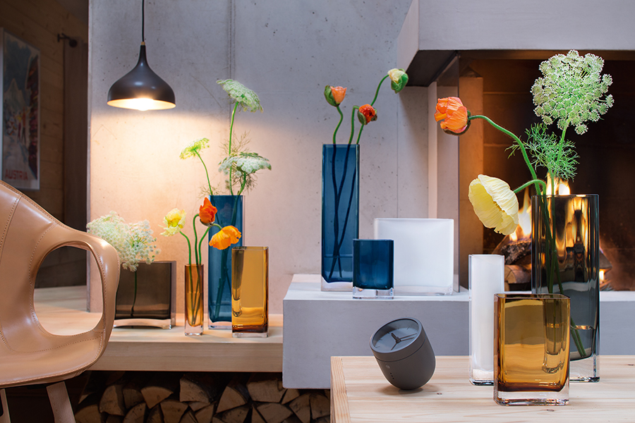 G856-40-391 Ваза прямоугольная modular 40 x 10 x 10 см белая LSA International  - Вид №1