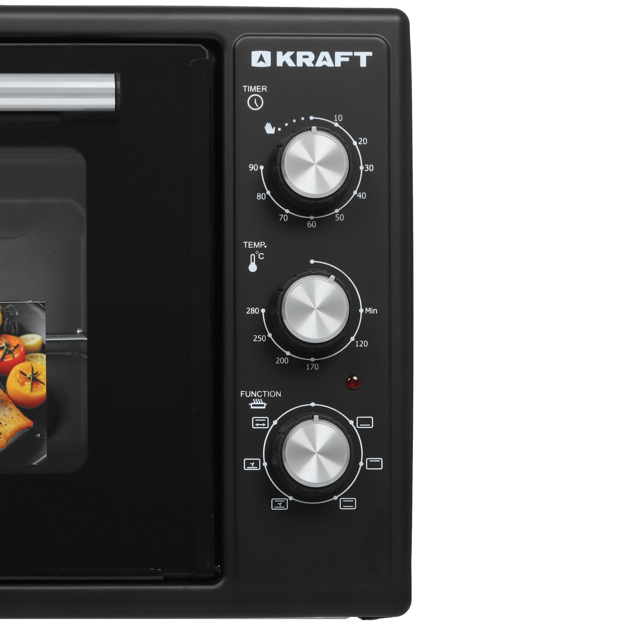 9131520 Мини-печь Kraft KF-MO 4808 FDBL черный STDN-0024856 - Вид №3