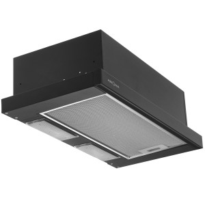 1611844 Вытяжка телескопическая KRONA KAMILLA 600 2DN черный/черный