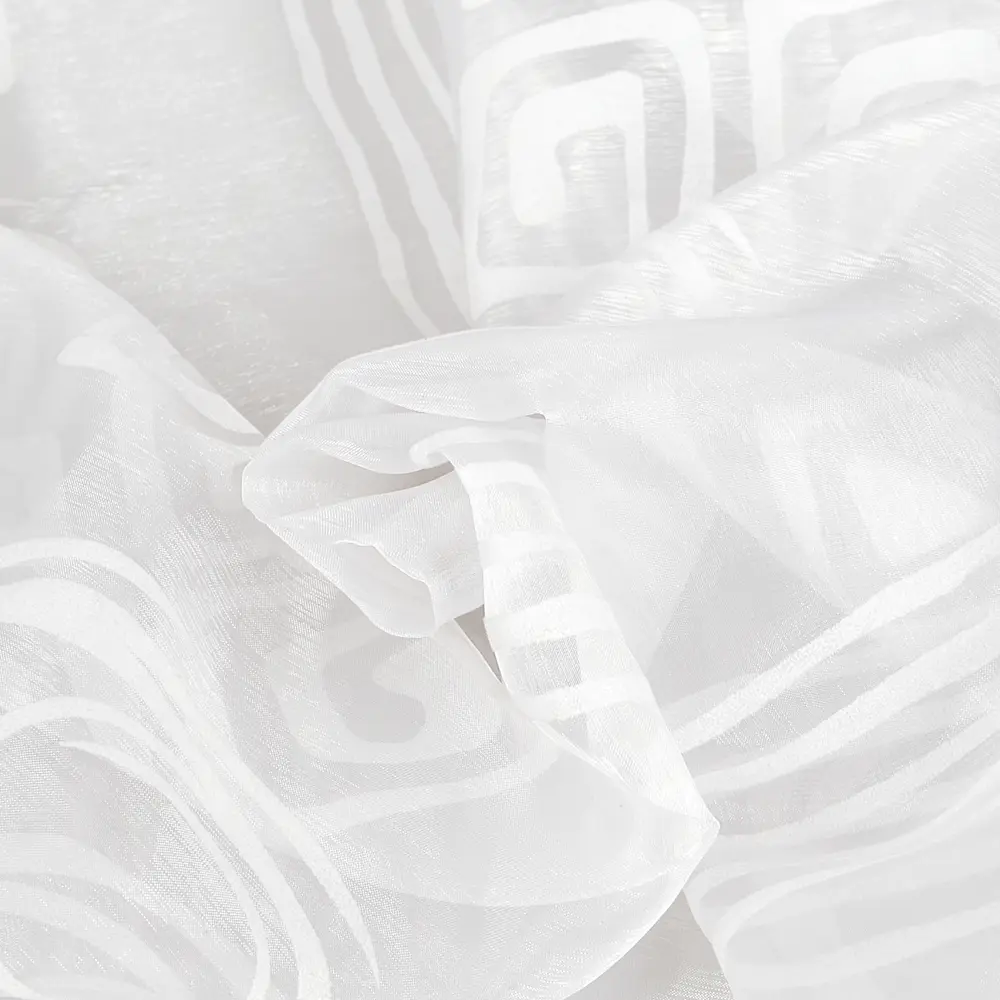 Тюль п/м органза флок «Узор» 280 см цвет белый ТОРГОВЫЙ ДОМ ТЕКСТИЛЬ STLM-2047704