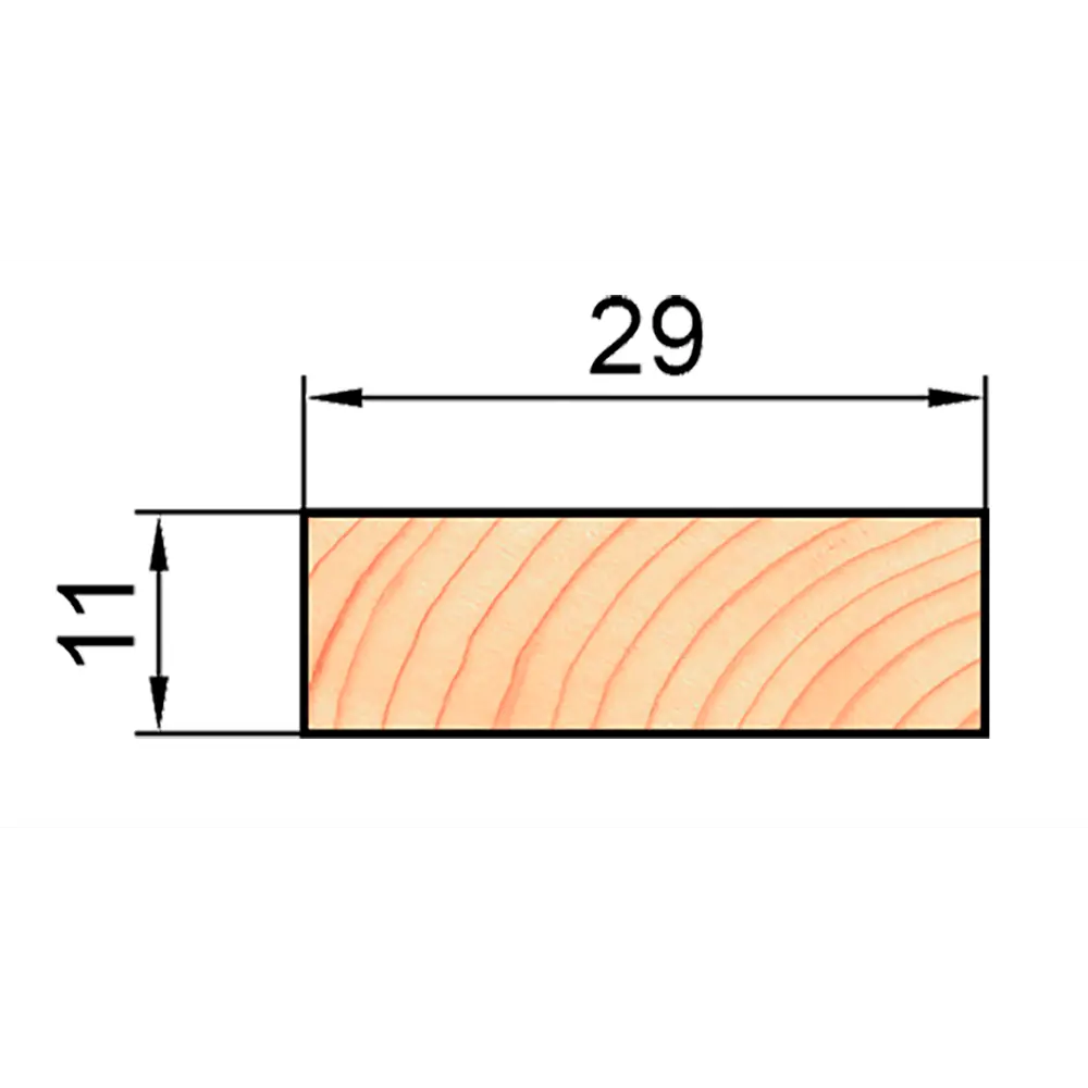 АРЕЛАН Брусок декоративный из сращенной сосны 11х29х1000 мм 84460745 STLM-0050275 - Вид №5