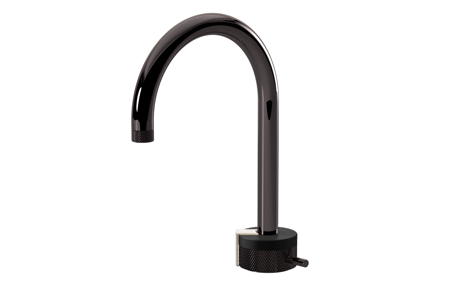 E-11502-R1MBK-L2BNi-OX Однорычажный прогрессивный смеситель для раковины - излив 16см GRAFF MOD+