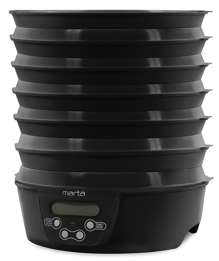 9934675 Сушилка для овощей и фруктов MARTA MT-FD1888E черный STDN-0080720 - Вид №2